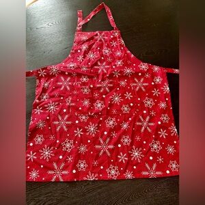 Red Snowflake Holiday Apron